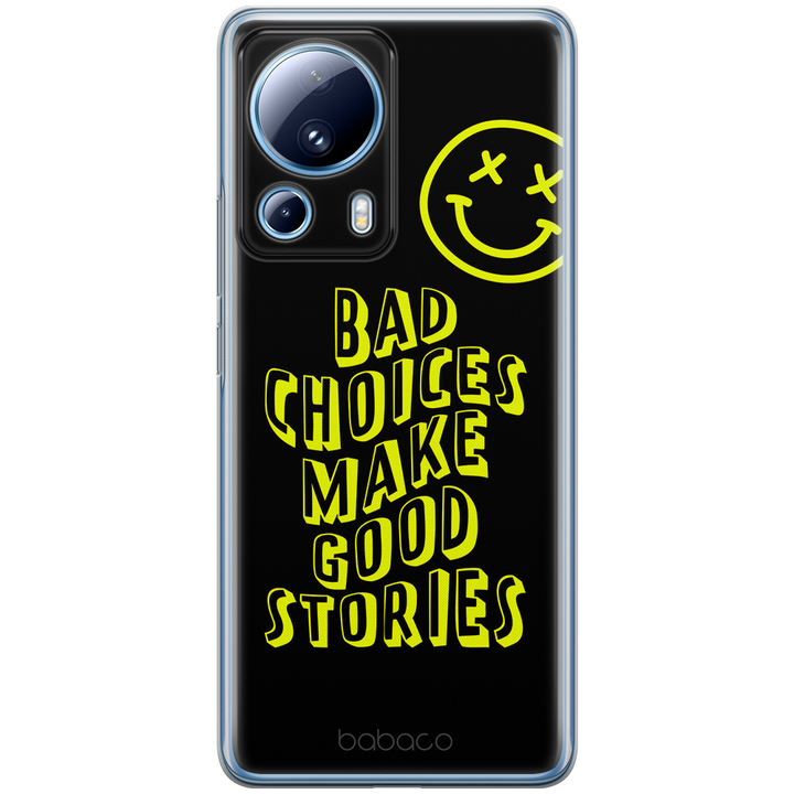 Etui Bad choices 002 Babaco Nadruk pełny Czarny - Babaco Store