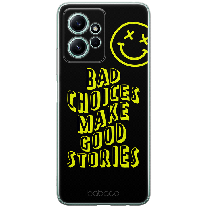 Etui Bad choices 002 Babaco Nadruk pełny Czarny - Babaco Store