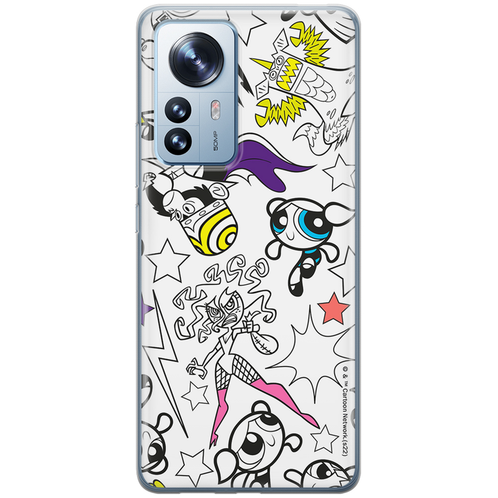 Etui Atomówki 017 The Powerpuff Girls Nadruk pełny Biały - Babaco Store