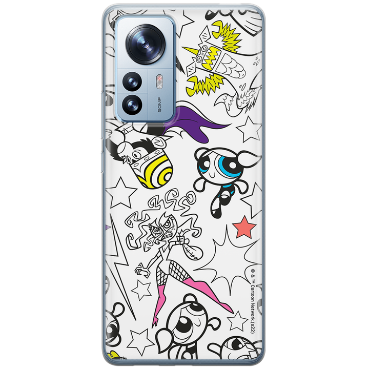 Etui Atomówki 017 The Powerpuff Girls Nadruk pełny Biały - Babaco Store