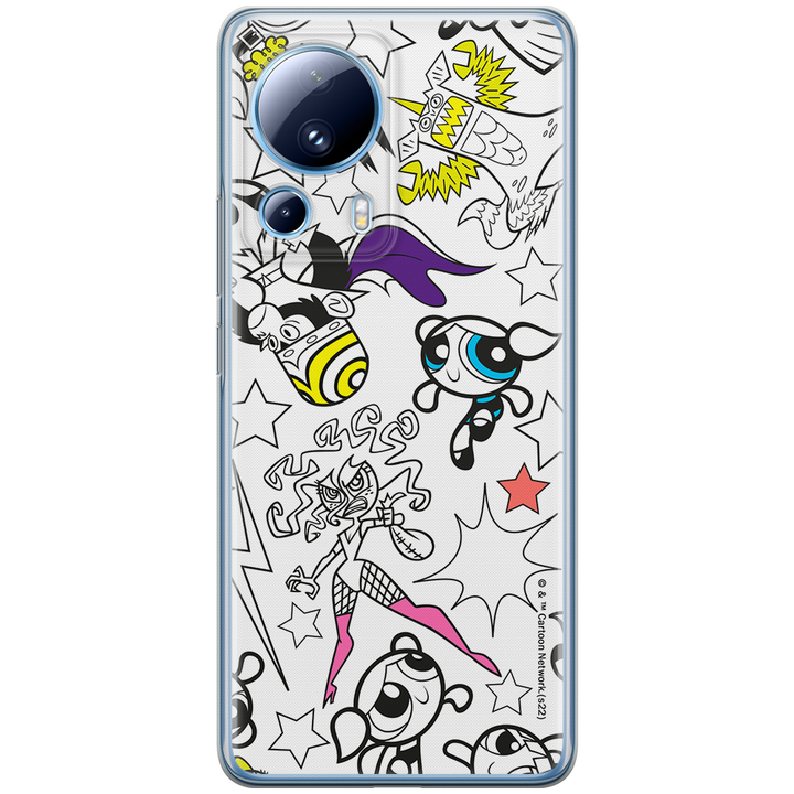 Etui Atomówki 017 The Powerpuff Girls Nadruk pełny Biały - Babaco Store