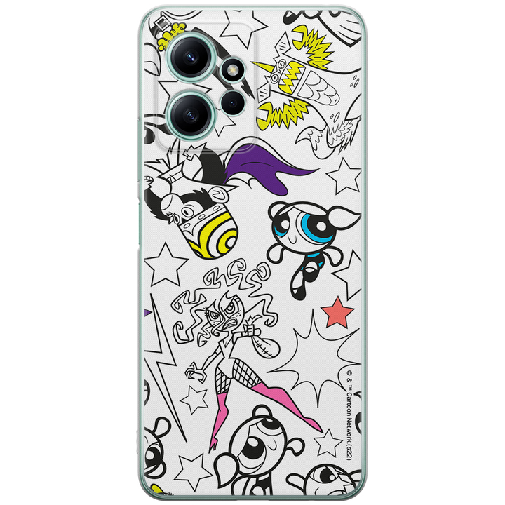 Etui Atomówki 017 The Powerpuff Girls Nadruk pełny Biały - Babaco Store