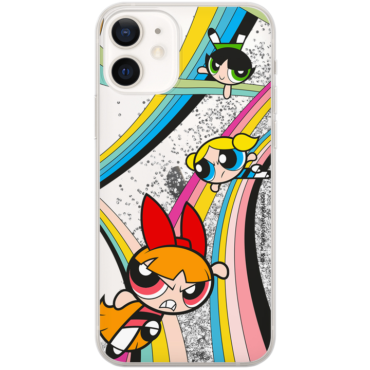 Etui Atomówki 020 The Powerpuff Girls Płynny brokat Srebrny - Babaco Store