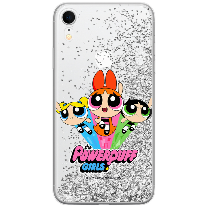 Etui Atomówki 029 The Powerpuff Girls Płynny brokat Srebrny - Babaco Store