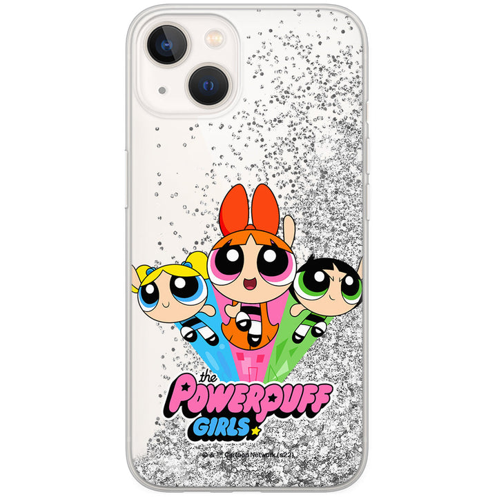 Etui Atomówki 029 The Powerpuff Girls Płynny brokat Srebrny - Babaco Store