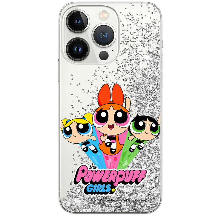 Etui Atomówki 029 The Powerpuff Girls Płynny brokat Srebrny - Babaco Store