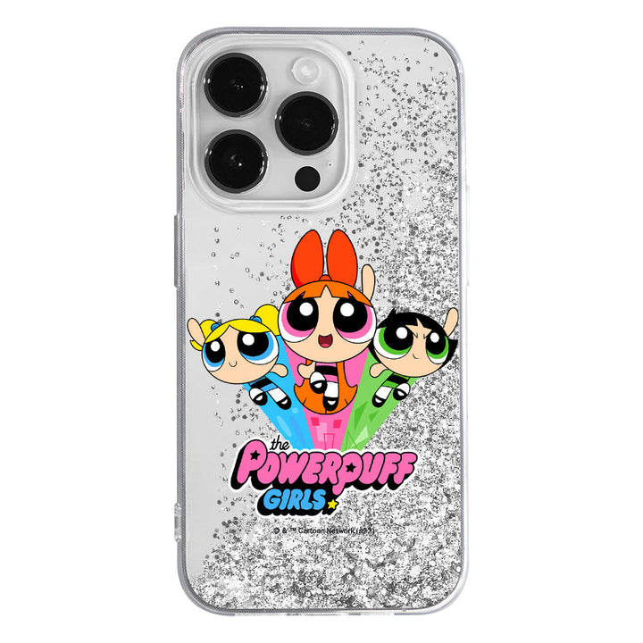 Etui Atomówki 029 The Powerpuff Girls Płynny brokat Srebrny - Babaco Store