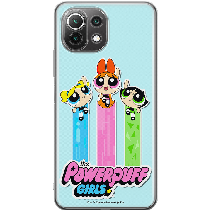 Etui Atomówki 030 The Powerpuff Girls Nadruk pełny Niebieski - Babaco Store