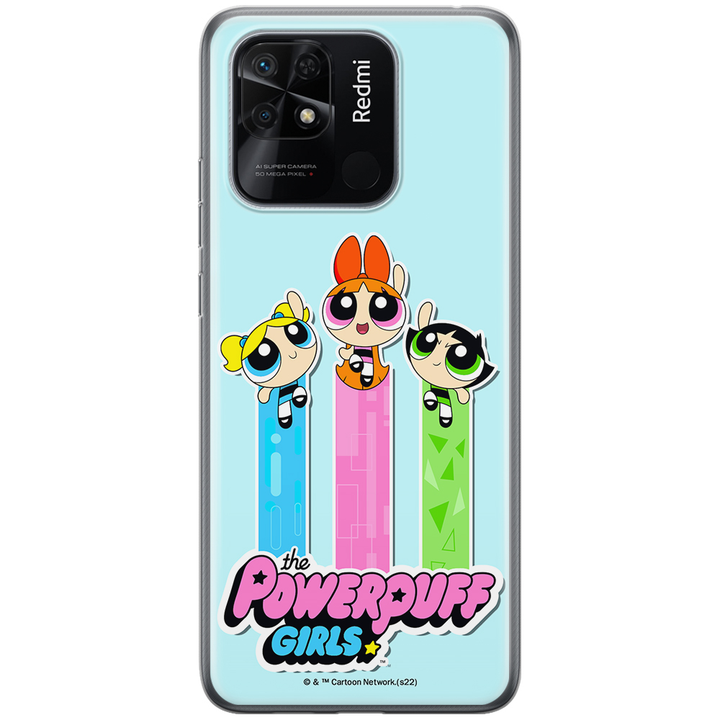 Etui Atomówki 030 The Powerpuff Girls Nadruk pełny Niebieski - Babaco Store