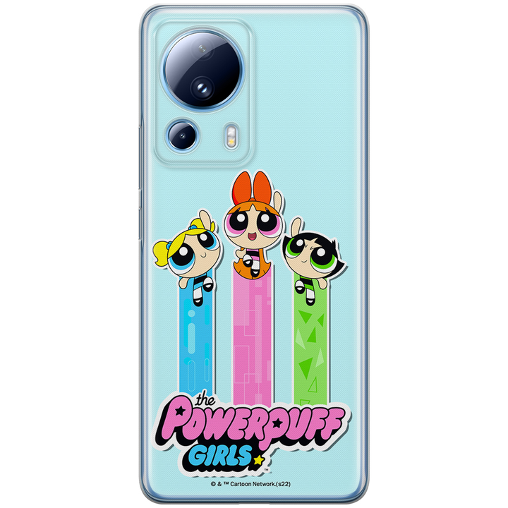 Etui Atomówki 030 The Powerpuff Girls Nadruk pełny Niebieski - Babaco Store