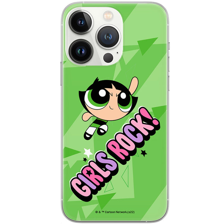 Etui Atomówki 046 The Powerpuff Girls Nadruk pełny Zielony - Babaco Store