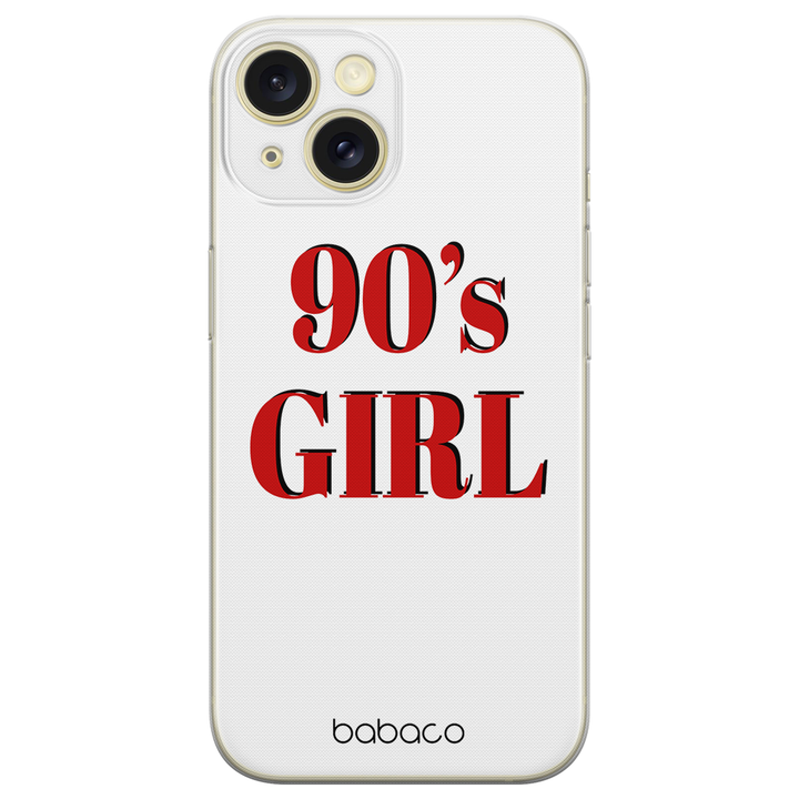 Etui 90's Girl 001 Babaco Nadruk pełny Biały - Babaco Store