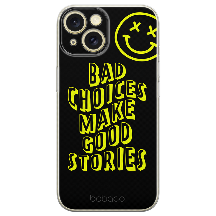 Etui Bad choices 002 Babaco Nadruk pełny Czarny - Babaco Store