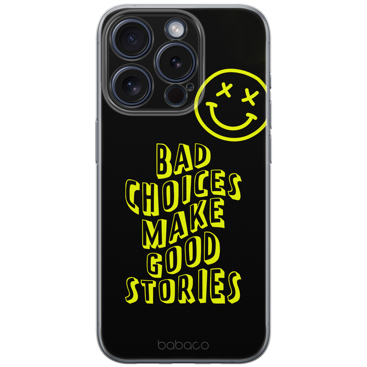 Etui Bad choices 002 Babaco Nadruk pełny Czarny - Babaco Store