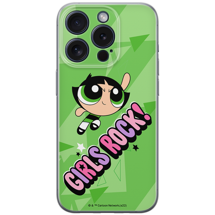 Etui Atomówki 046 The Powerpuff Girls Nadruk pełny Zielony - Babaco Store