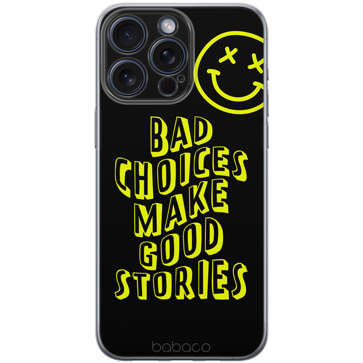 Etui Bad choices 002 Babaco Nadruk pełny Czarny - Babaco Store