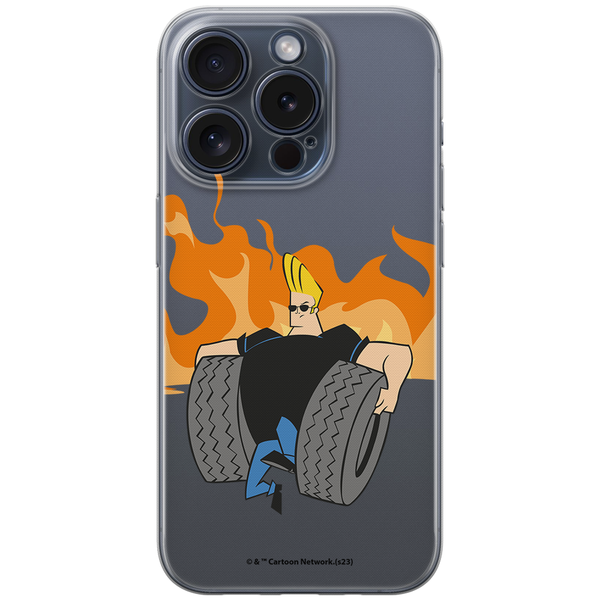 Etui Johnny Bravo 006 Cartoon Network Nadruk częściowy Pzeźroczysty