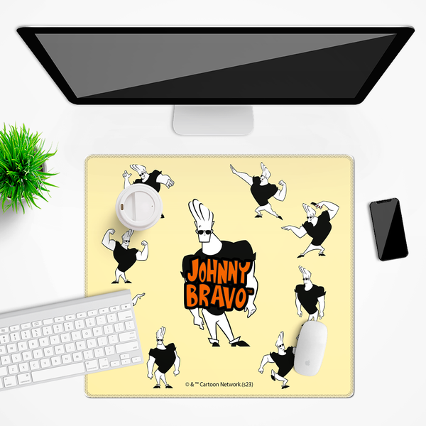 Mata na biurko 50x45 Johnny Bravo 015 Cartoon Network Beżowy