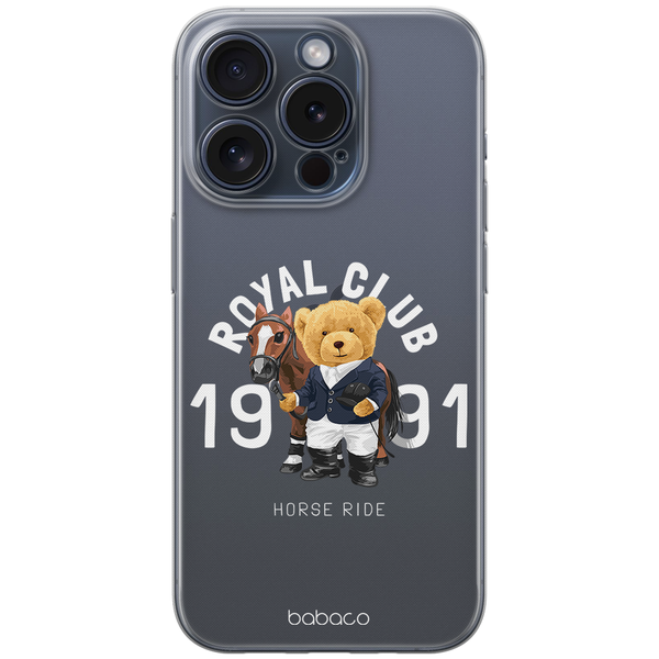 Etui Teddy Royal Club 001 Babaco Nadruk częściowy Przeźroczysty