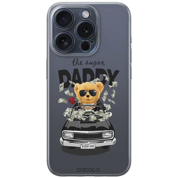 Etui Teddy Sugar Daddy 001 Babaco Nadruk częściowy Przeźroczysty