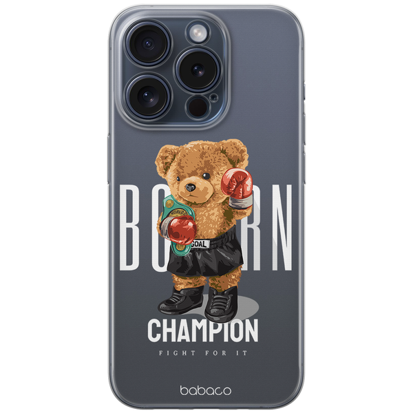 Etui Teddy Fighter 001 Babaco Nadruk częściowy Przeźroczysty