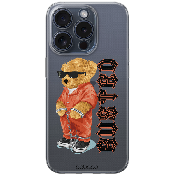 Etui Teddy Busted 001 Babaco Nadruk częściowy Przeźroczysty