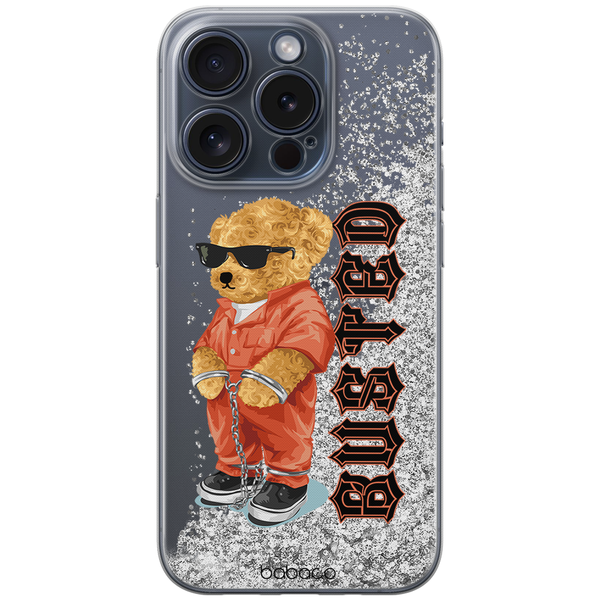 Etui Teddy Busted 001 Babaco Płynny brokat Srebrny