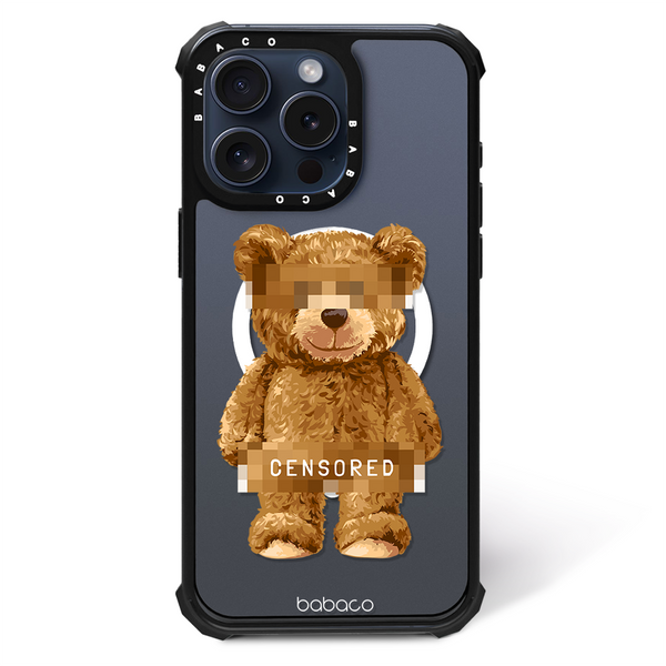 Etui Teddy Censored 001 Babaco Nadruk częściowy Przeźroczysty