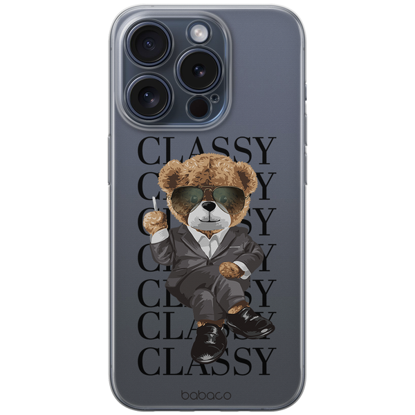 Etui Teddy Classy 001 Babaco Nadruk częściowy Przeźroczysty