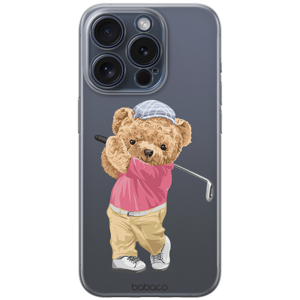 Etui Teddy Golfer 001 Babaco Nadruk częściowy Przeźroczysty