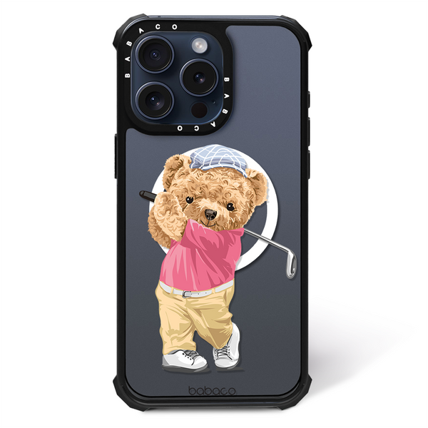 Etui Teddy Golfer 001 Babaco Nadruk częściowy Przeźroczysty