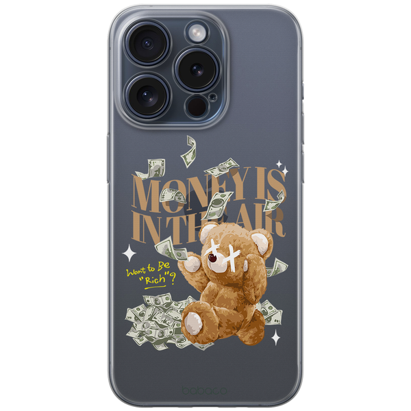 Etui Teddy Money 001 Babaco Nadruk częściowy Przeźroczysty