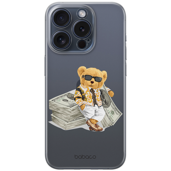 Etui Teddy Money 003 Babaco Nadruk częściowy Przeźroczysty