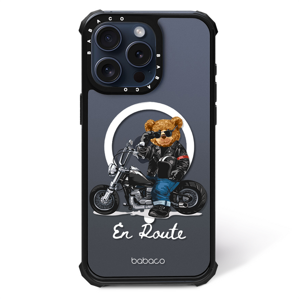 Etui Teddy Motorcyclist 001 Babaco Nadruk częściowy Przeźroczysty