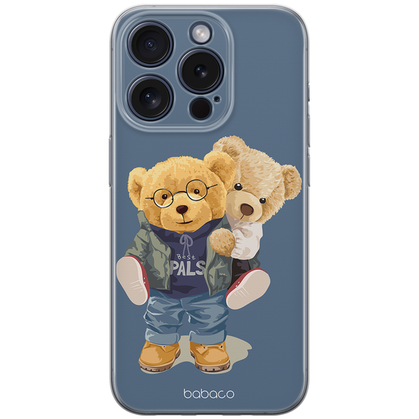 Etui Teddy Couple 001 Babaco Nadruk pełny Niebieski