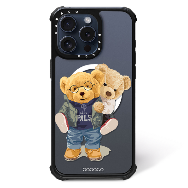 Etui Teddy Couple 001 Babaco Nadruk częściowy Przeźroczysty