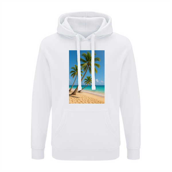 Bluza męska z kapturem DOWOLNE ZDJĘCIE Biała 3XL