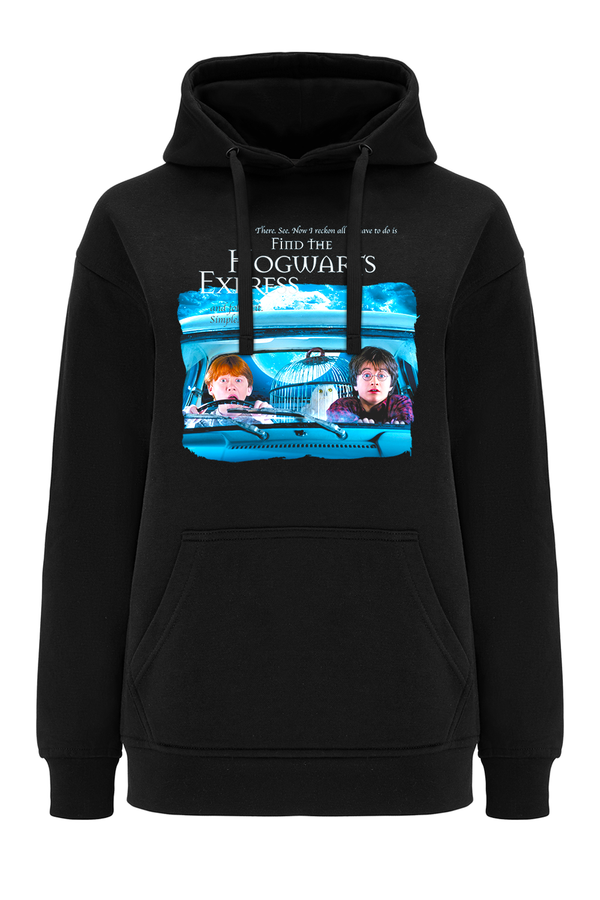 Bluza damska z kapturem Harry Potter 024 Czarny