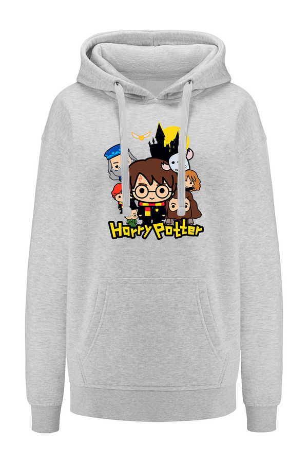 Bluza damska z kapturem Harry Potter 100 Harry Potter Szary