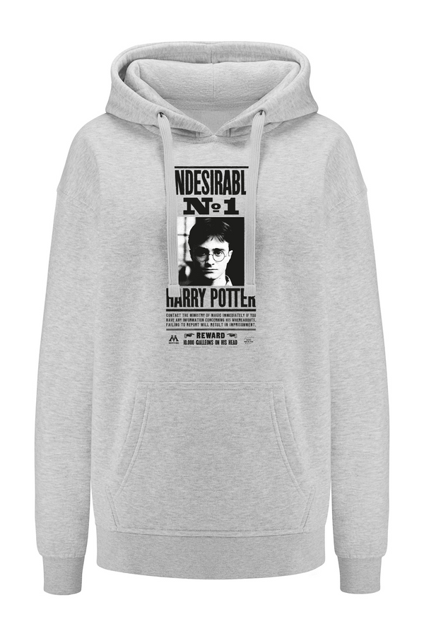 Bluza damska z kapturem Harry Potter 264 Harry Potter Szary