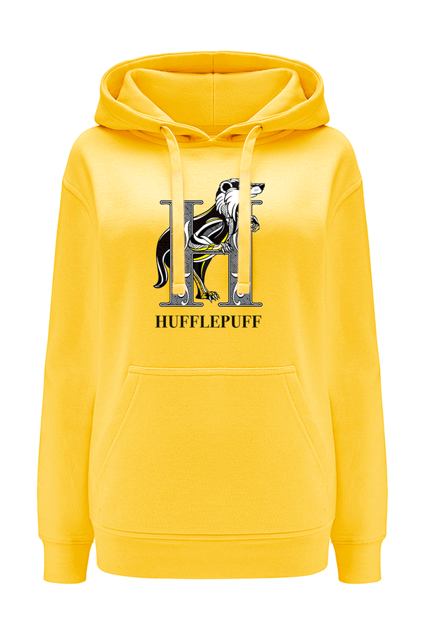 Bluza damska z kapturem Hufflepuff 005 Harry Potter Żółty