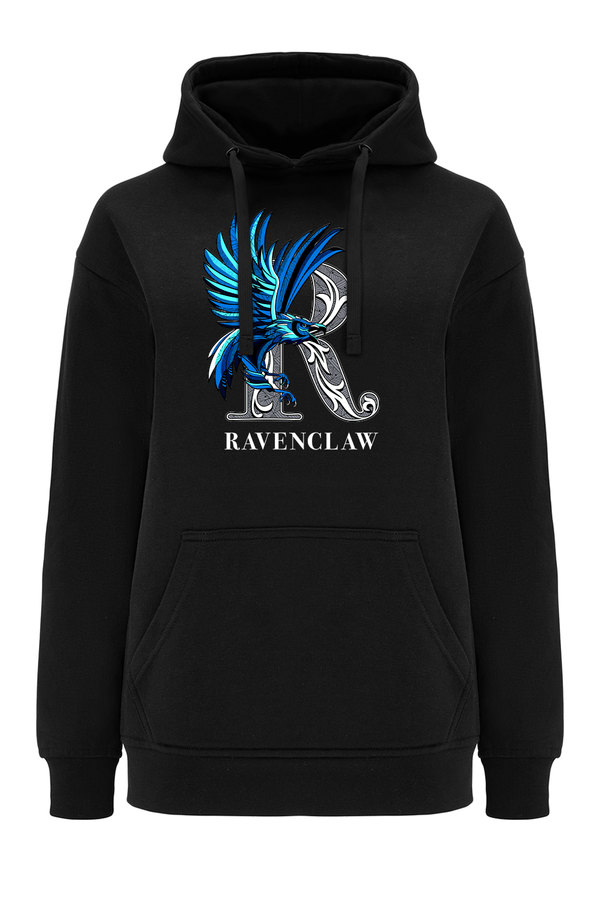 Bluza damska z kapturem Ravenclaw 005 Harry Potter Czarny