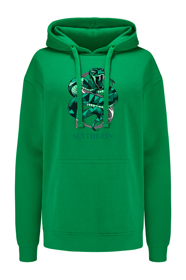 Bluza damska z kapturem Slytherin 005 Harry Potter Zielony