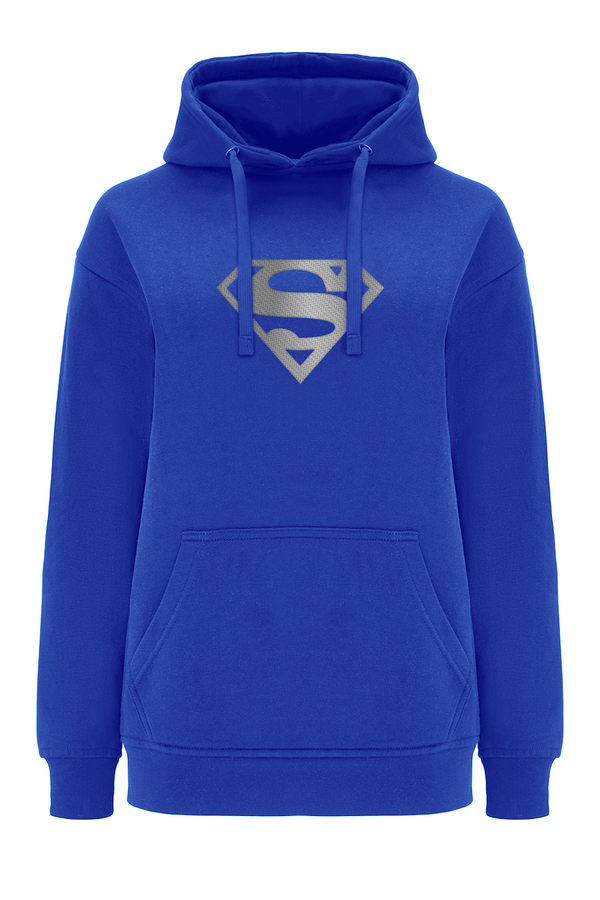 Bluza damska z kapturem Superman 003 DC Niebieski
