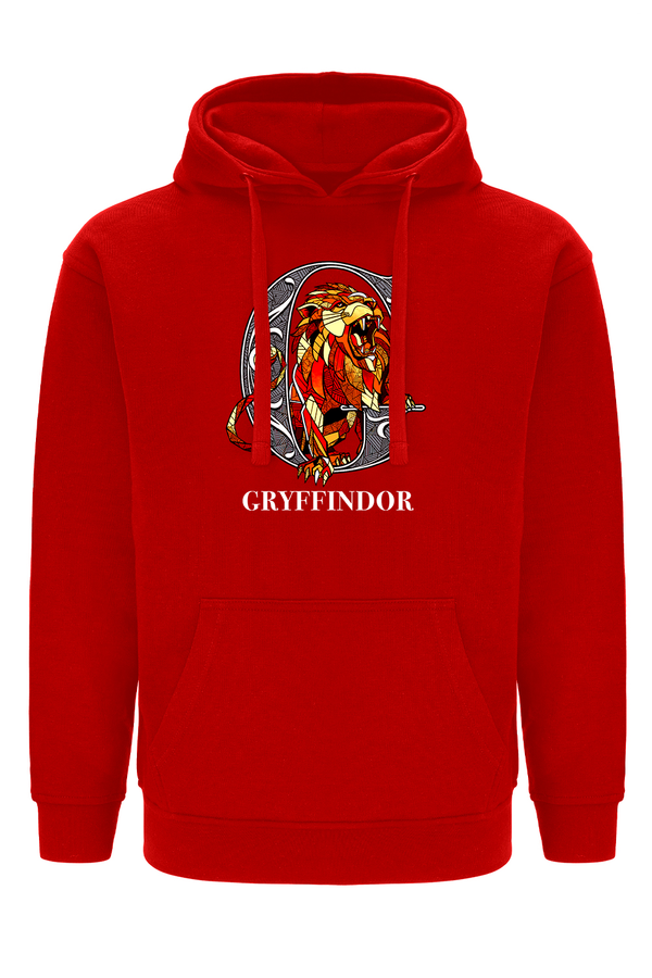 Bluza męska z kapturem Gryffindor 005 Harry Potter Czerwony