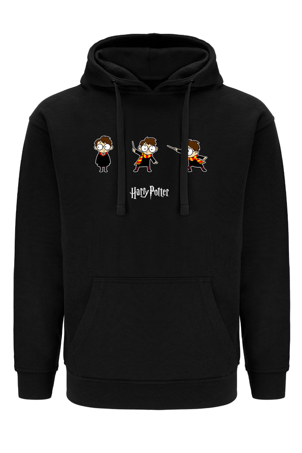 Bluza męska z kapturem Harry Potter 011 Czarny