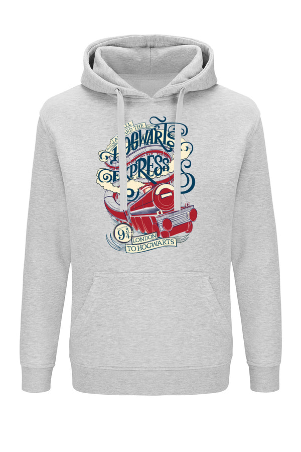 Bluza męska z kapturem Hogwarts Express 001 Harry Potter Szary