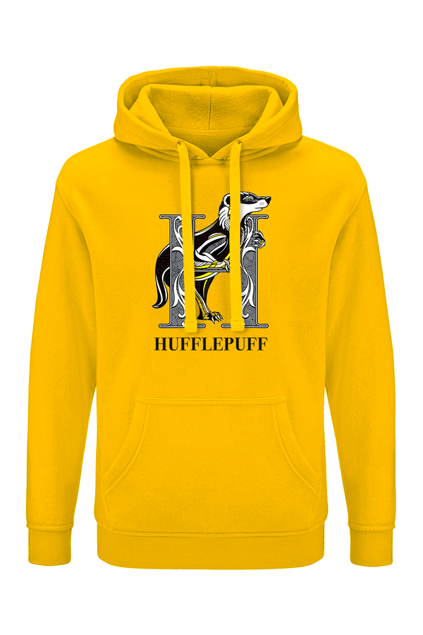 Bluza męska z kapturem Hufflepuff 005 Harry Potter Żółty