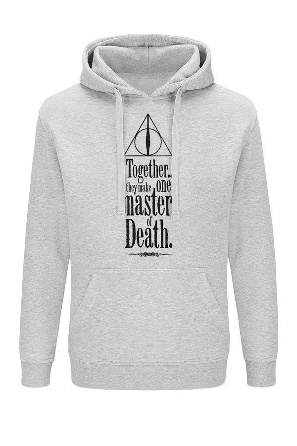 Bluza męska z kapturem Insygnia Śmierci 003 Harry Potter Szary