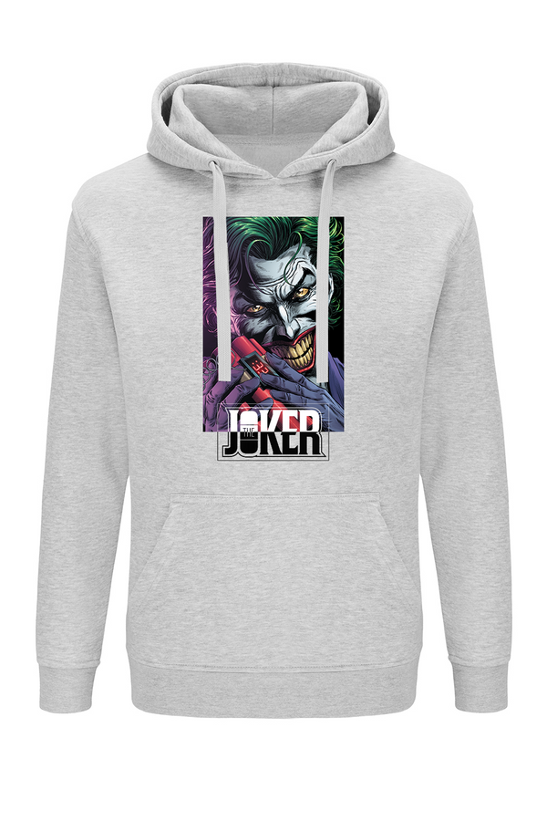 Bluza męska z kapturem Joker 020 DC Szary